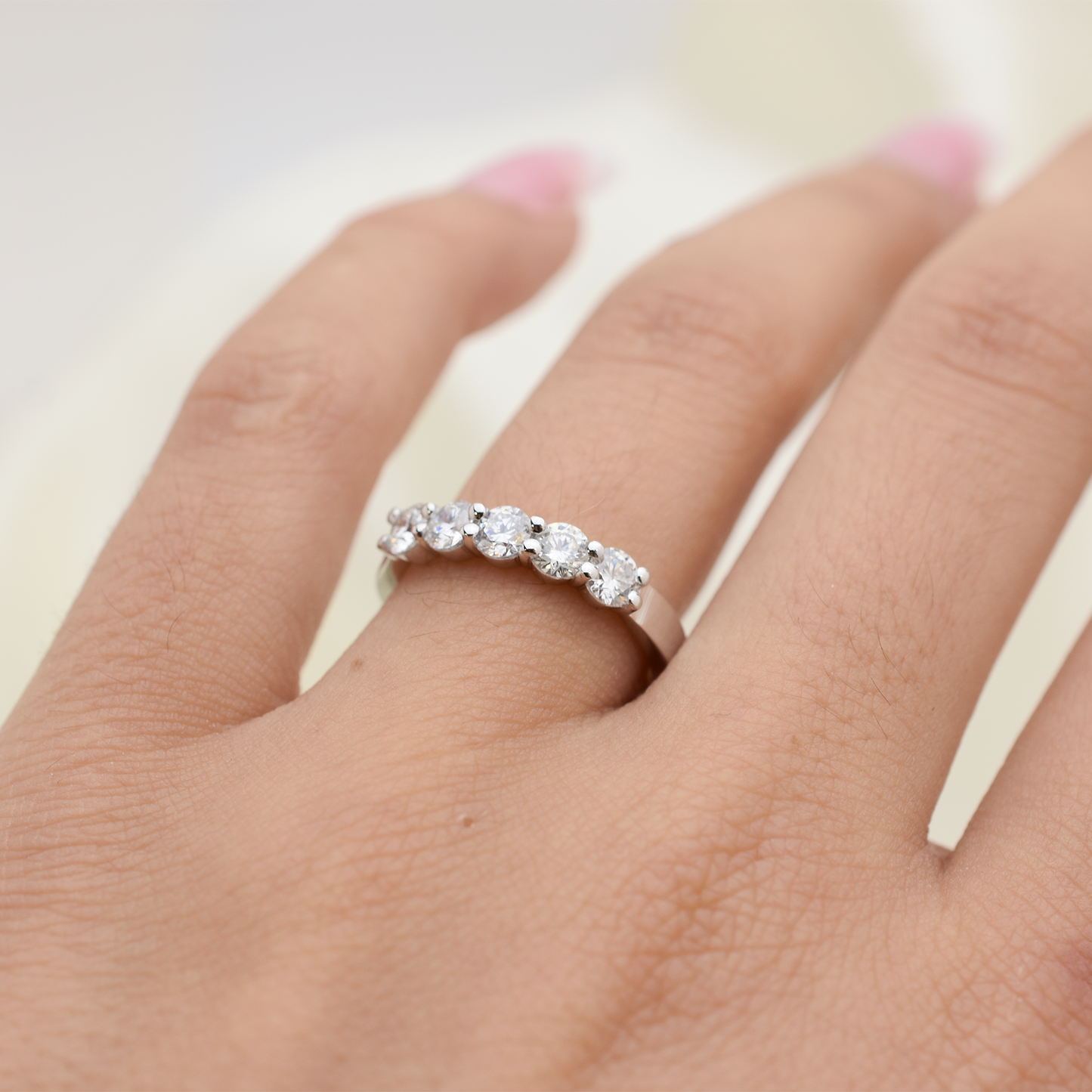 14k Diamond Wedding Band 0.75ct Total Weight