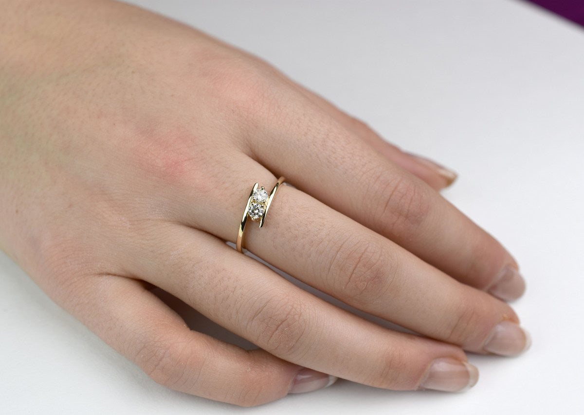 14K Gold Forever us Two Diamond Ring