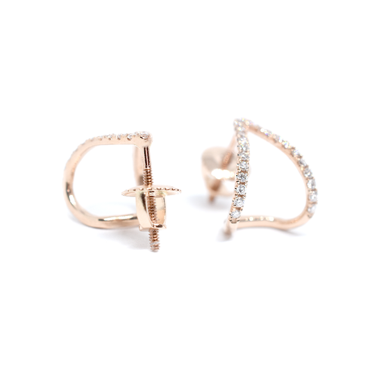 Diamond A-Frame Earrings