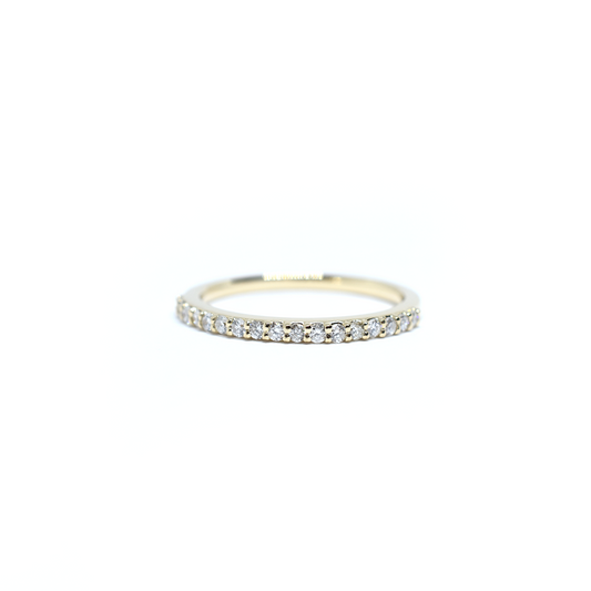 14K Gold 0.25ct Diamond Wedding Band