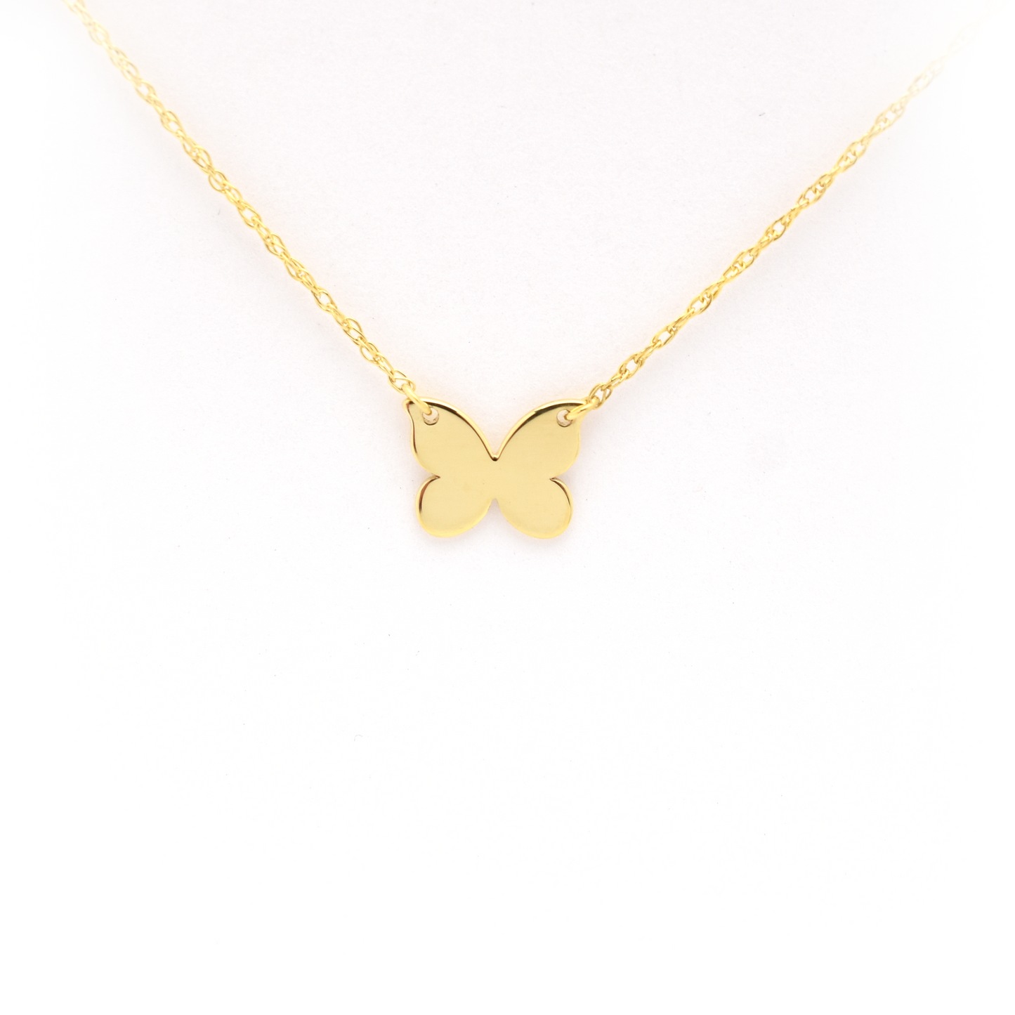 14k Gold Butterfly Necklace