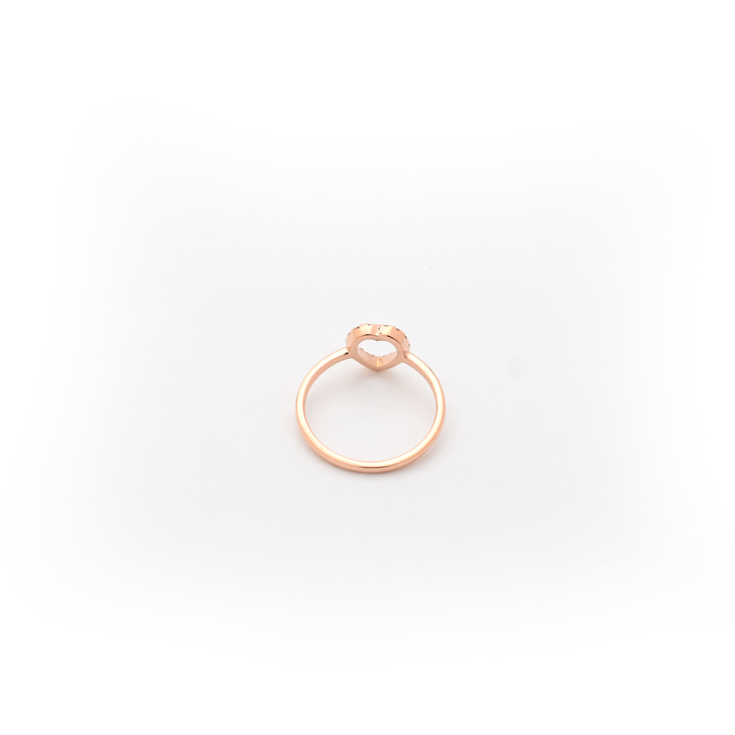 14k Yellow Gold Diamond Heart Ring