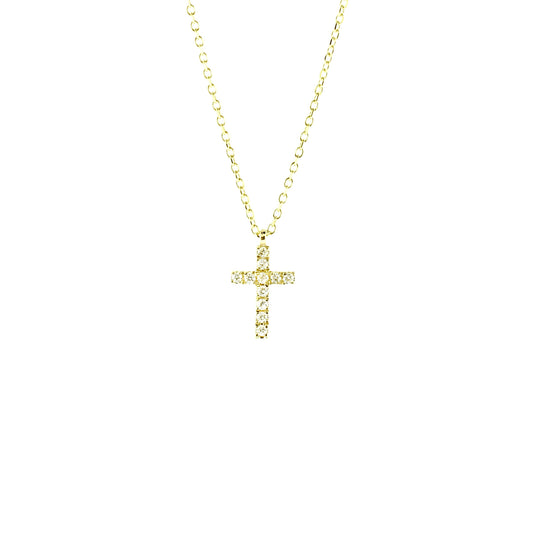yellow gold cross