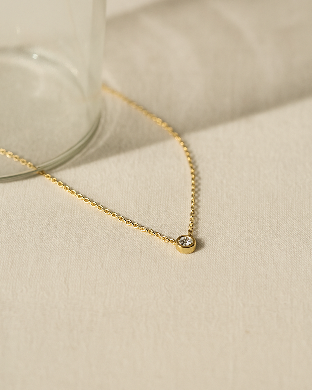 Diamond Solitaire Necklaces by Diamond For Love