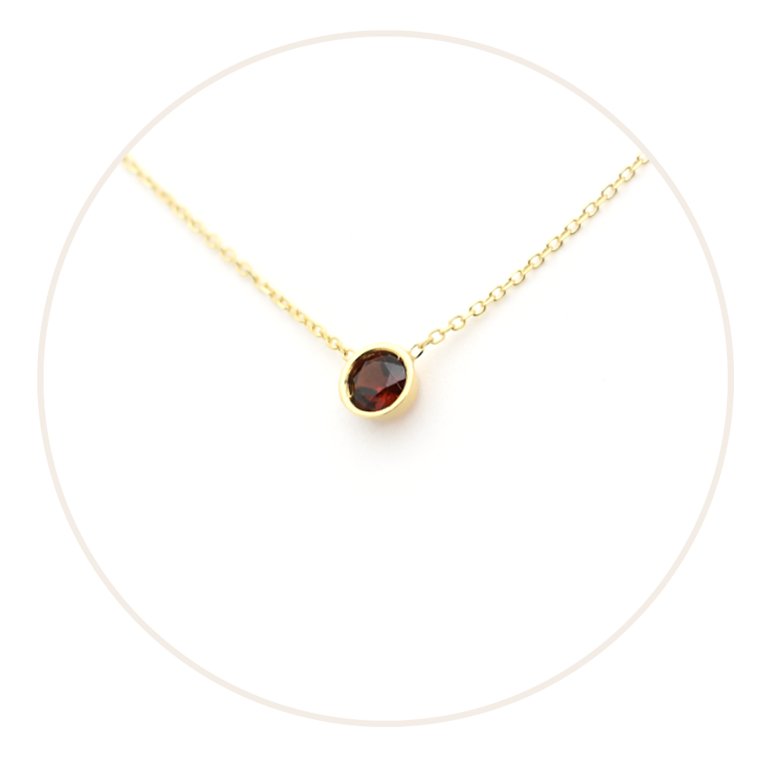 January Birthstone Garnet by Diamond For Love