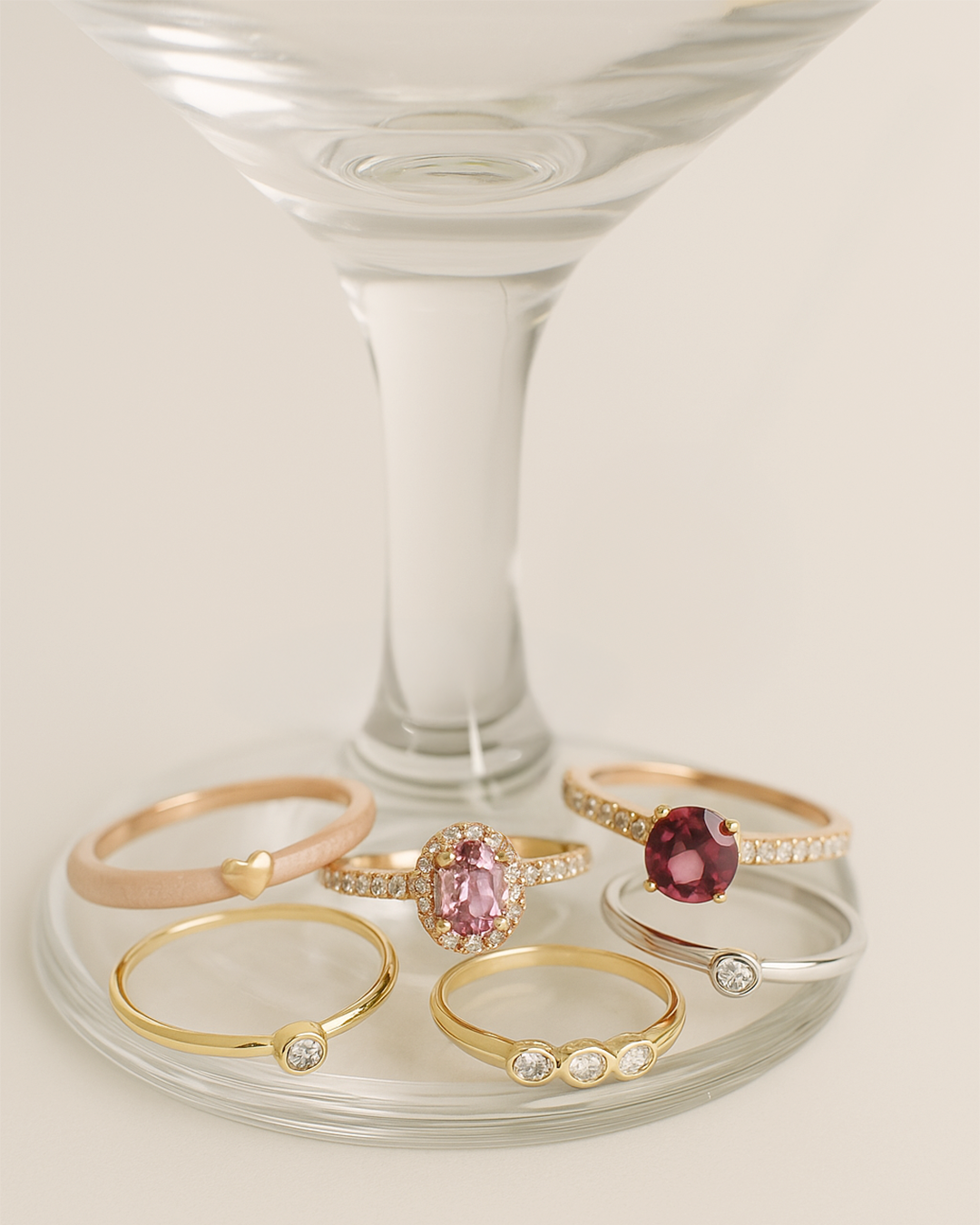 Gemstone Rings by Diamond For Love