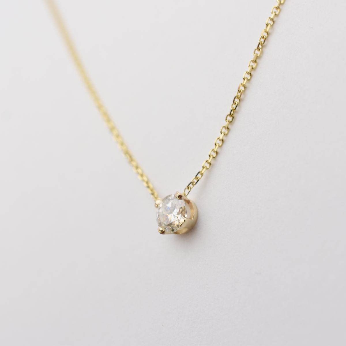 14k Floating Diamond Necklace - 0.50ct