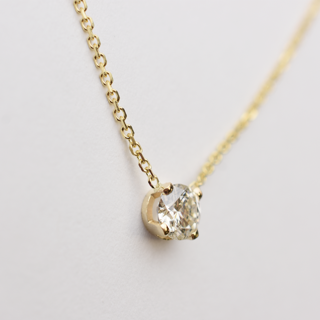 14k Floating Diamond Necklace - 0.50ct