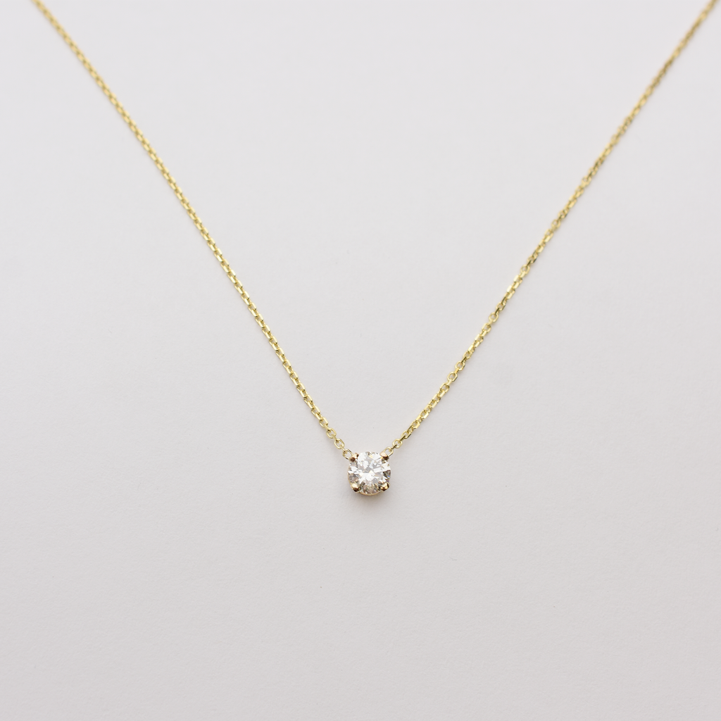 14k Floating Diamond Necklace - 0.50ct