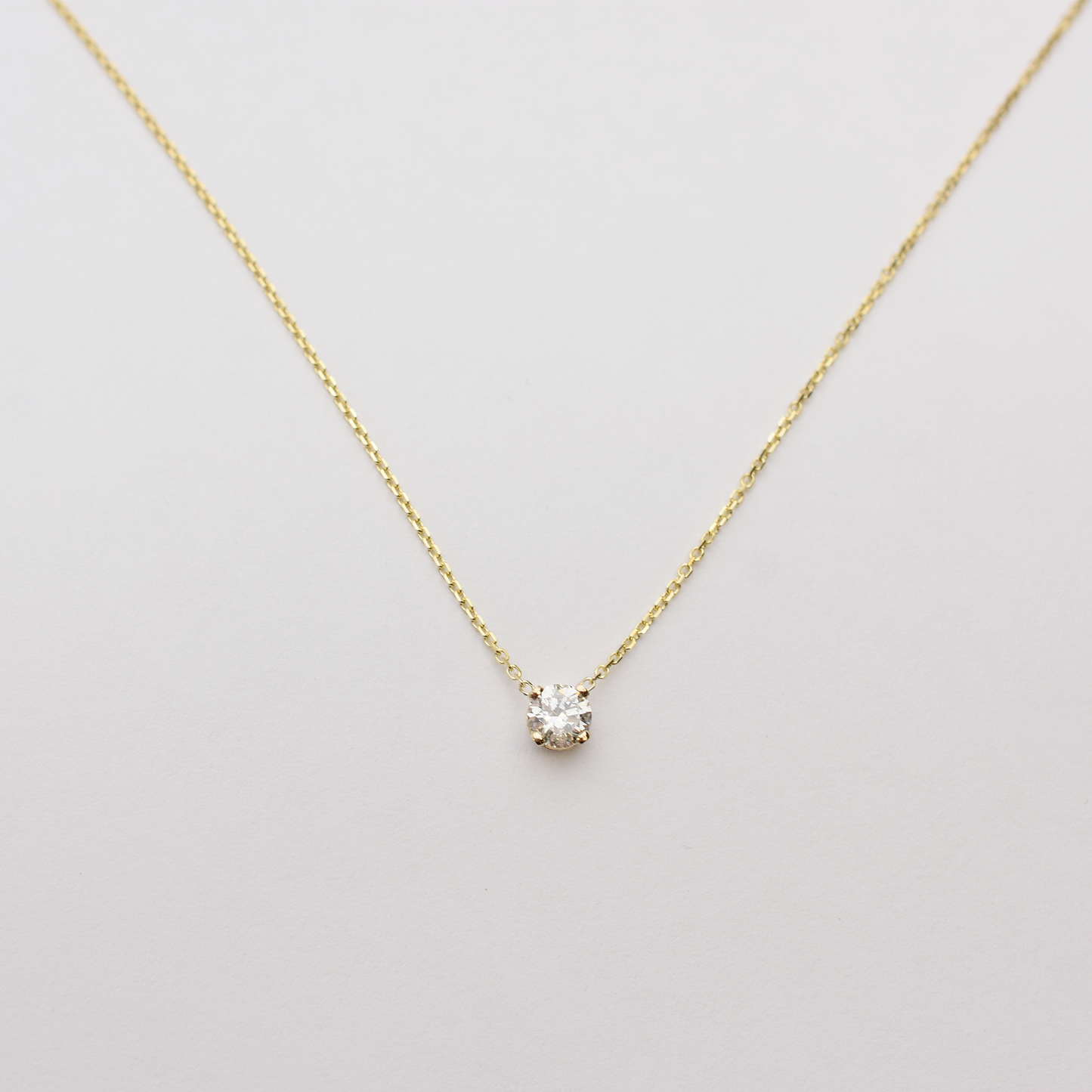 14k Floating Diamond Necklace - 0.50ct