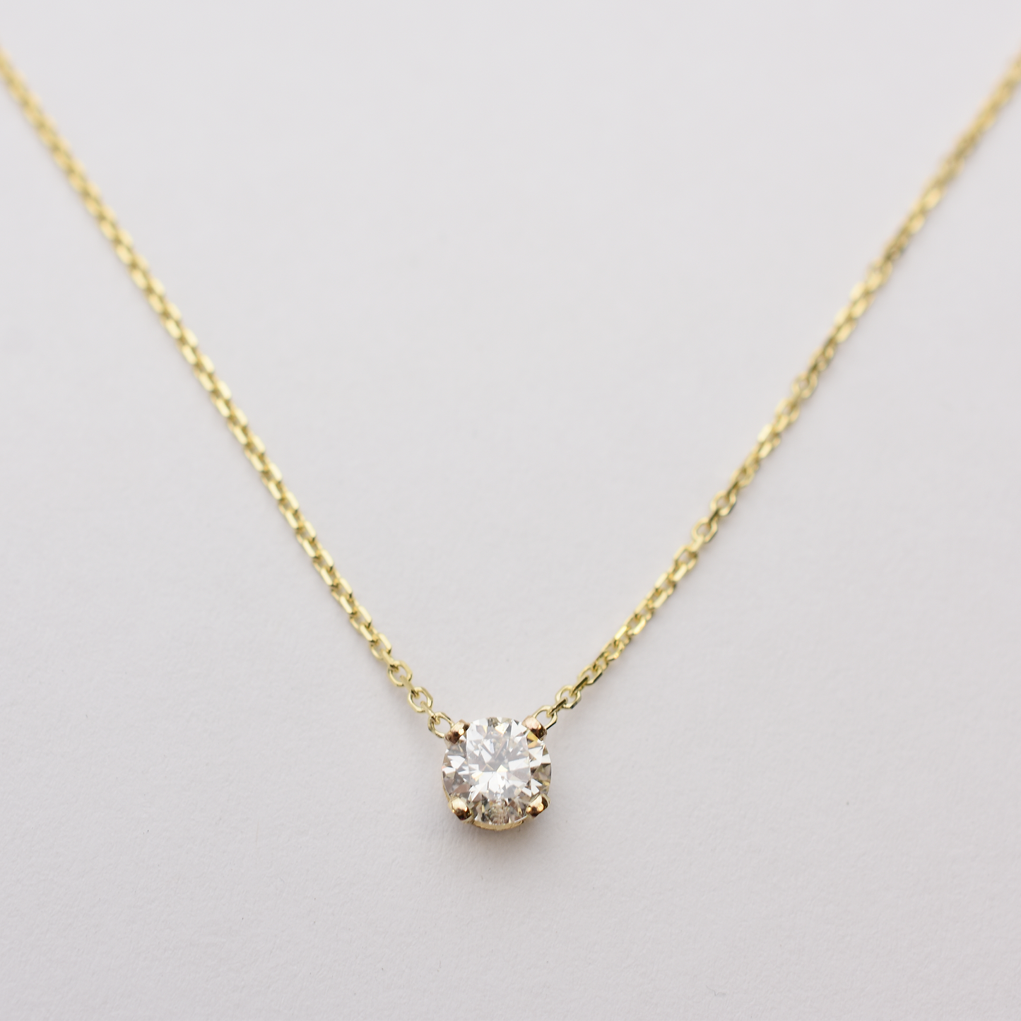 14k Floating Diamond Necklace - 0.50ct