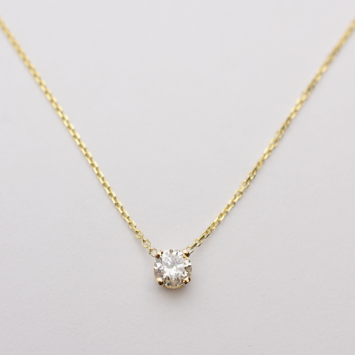 14k Floating Diamond Necklace - 0.50ct