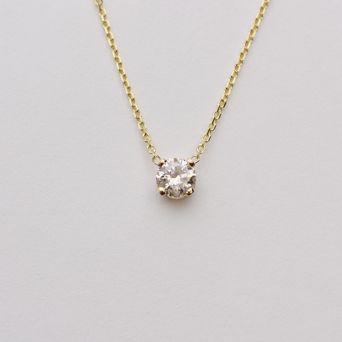 14k Floating Diamond Necklace - 0.50ct
