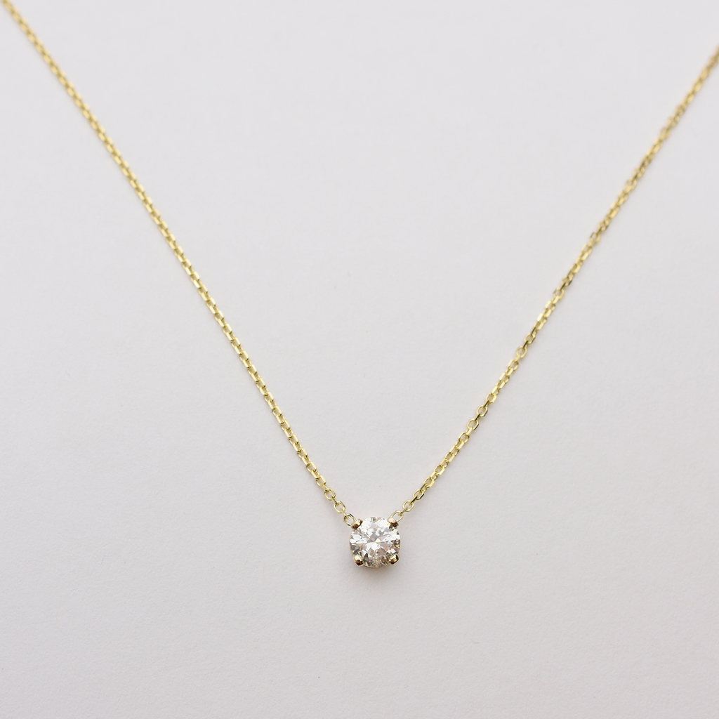 14k Floating Diamond Necklace - 0.50ct