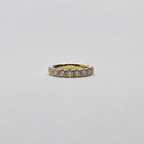 diamond wedding band - 14k solid gold diamond wedding ring - bridal ring - ladies diamond wedding band- 0.90 ct diamond ring