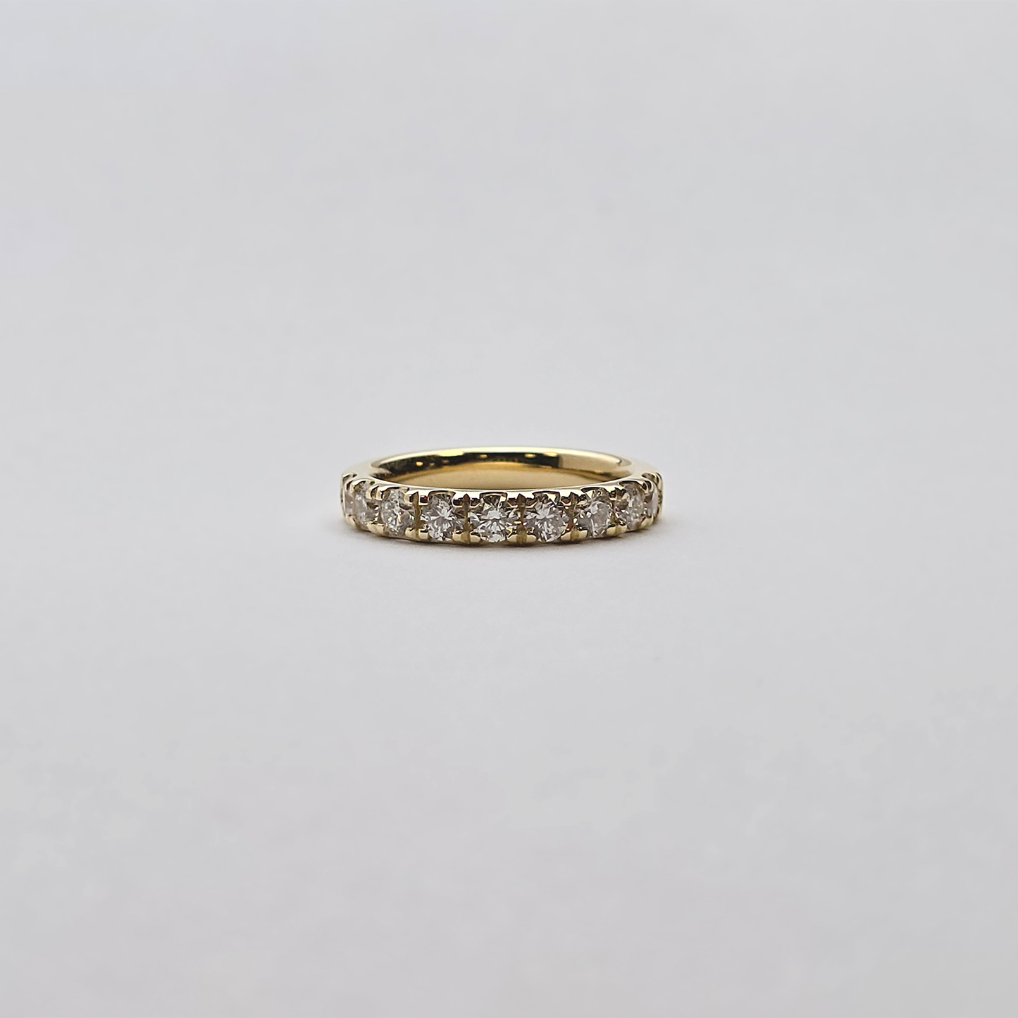 diamond wedding band - 14k solid gold diamond wedding ring - bridal ring - ladies diamond wedding band- 0.90 ct diamond ring