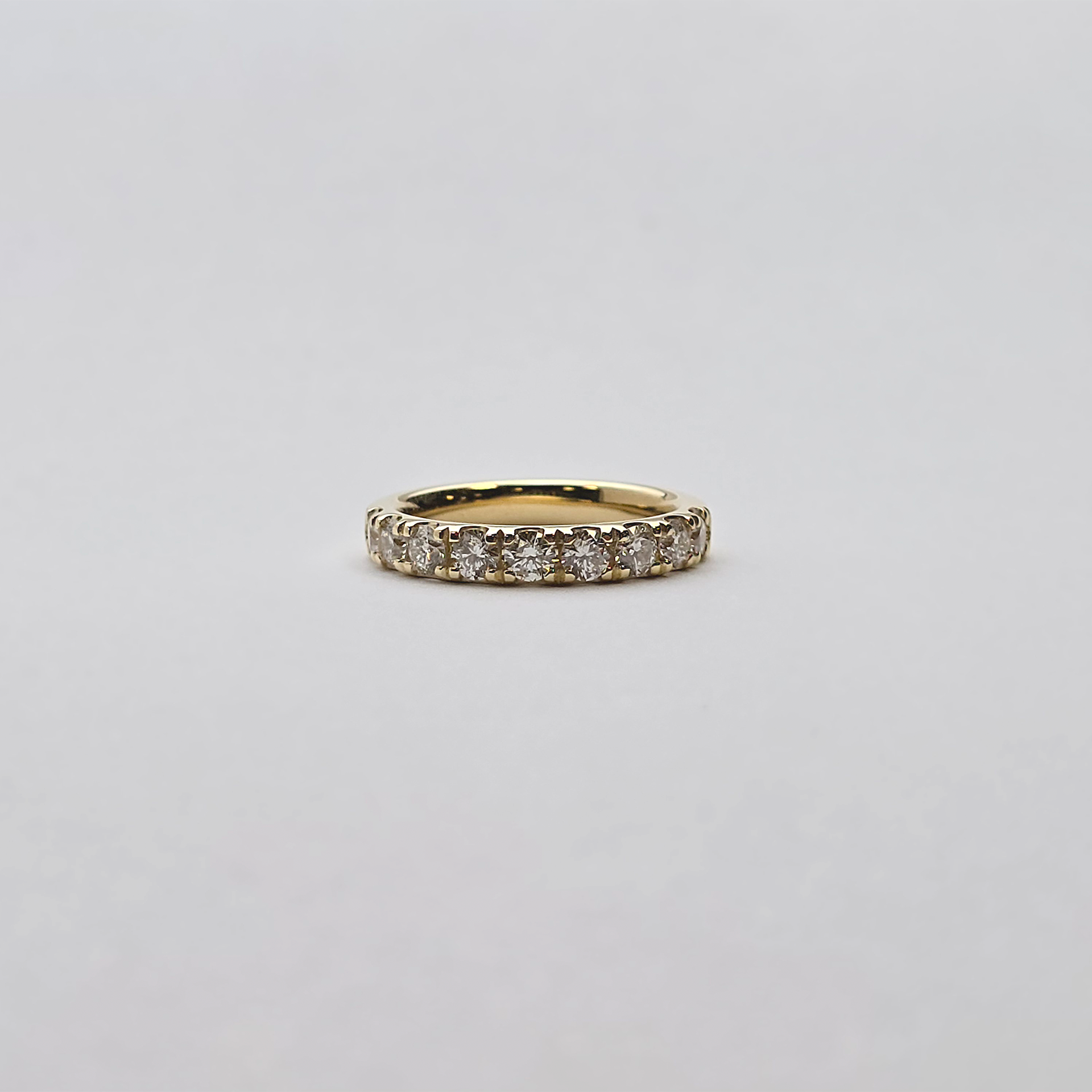 diamond wedding band - 14k solid gold diamond wedding ring - bridal ring - ladies diamond wedding band- 0.90 ct diamond ring