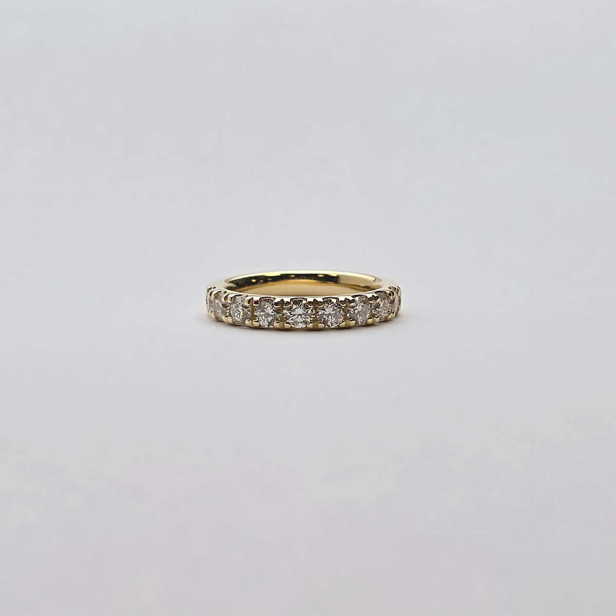 diamond wedding band - 14k solid gold diamond wedding ring - bridal ring - ladies diamond wedding band- 0.90 ct diamond ring
