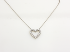 14K Gold Diamond Heart Necklace