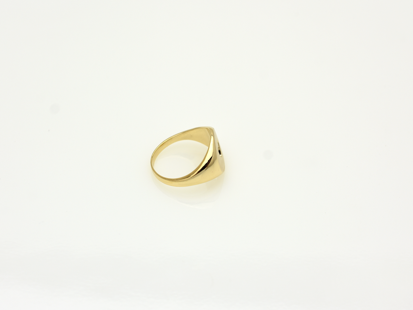 14k Gold Signet ring with a heart design