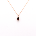 14K Garnet and Diamond Necklace