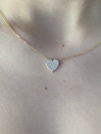 14K Diamond Heart Necklace