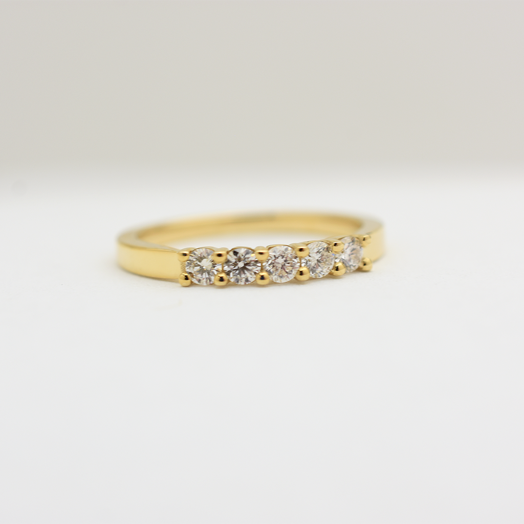 14k Diamond Wedding Band 0.35ct Total Weight