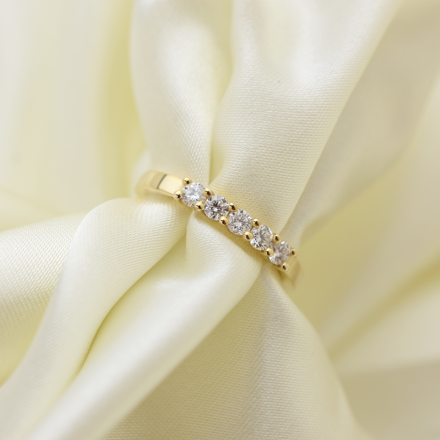 14k Diamond Wedding Band 0.35ct Total Weight