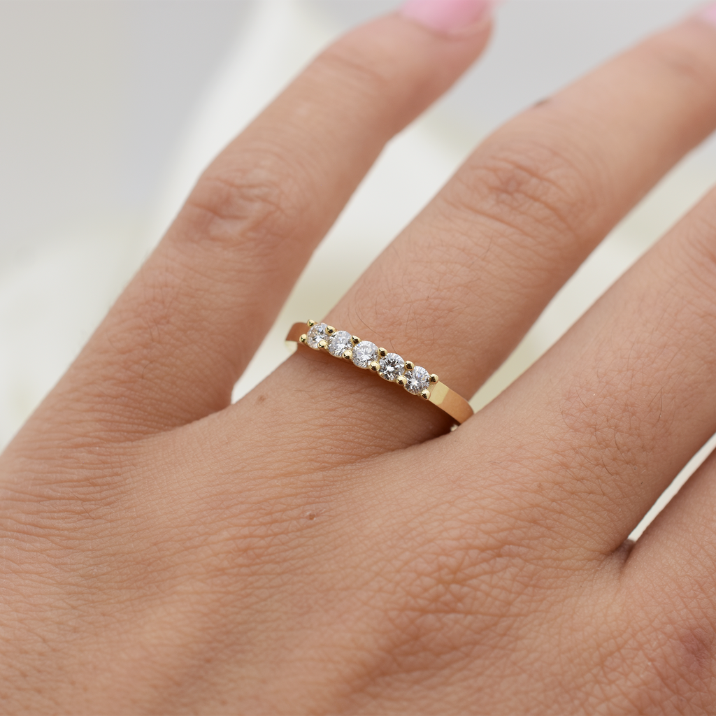 14k Diamond Wedding Band 0.35ct Total Weight