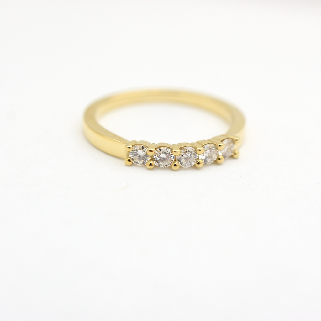 14k Diamond Wedding Band 0.35ct Total Weight