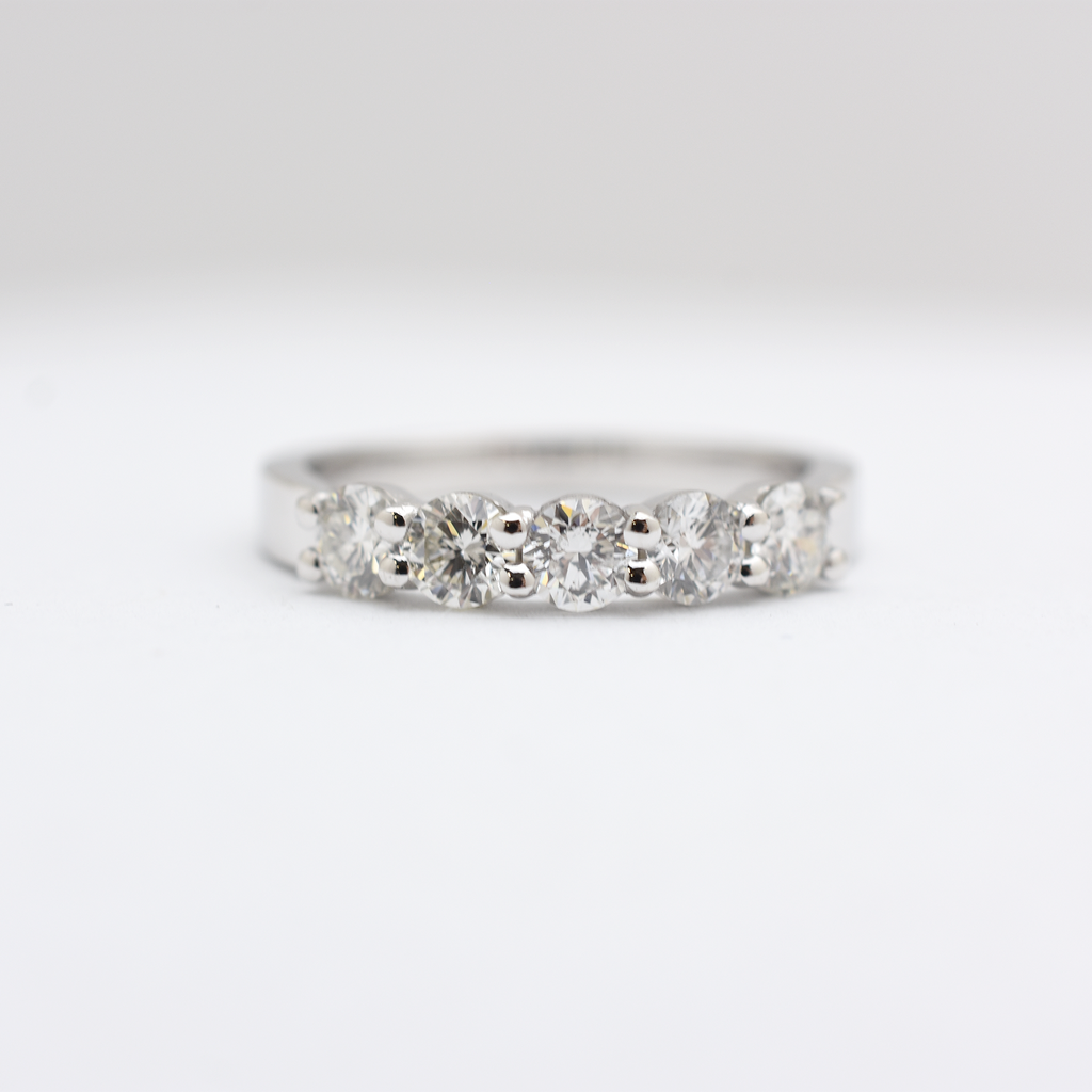 14k Diamond Wedding Band 0.75ct Total Weight