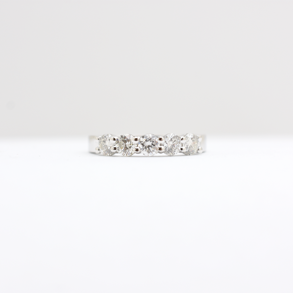 14k Diamond Wedding Band 0.75ct Total Weight