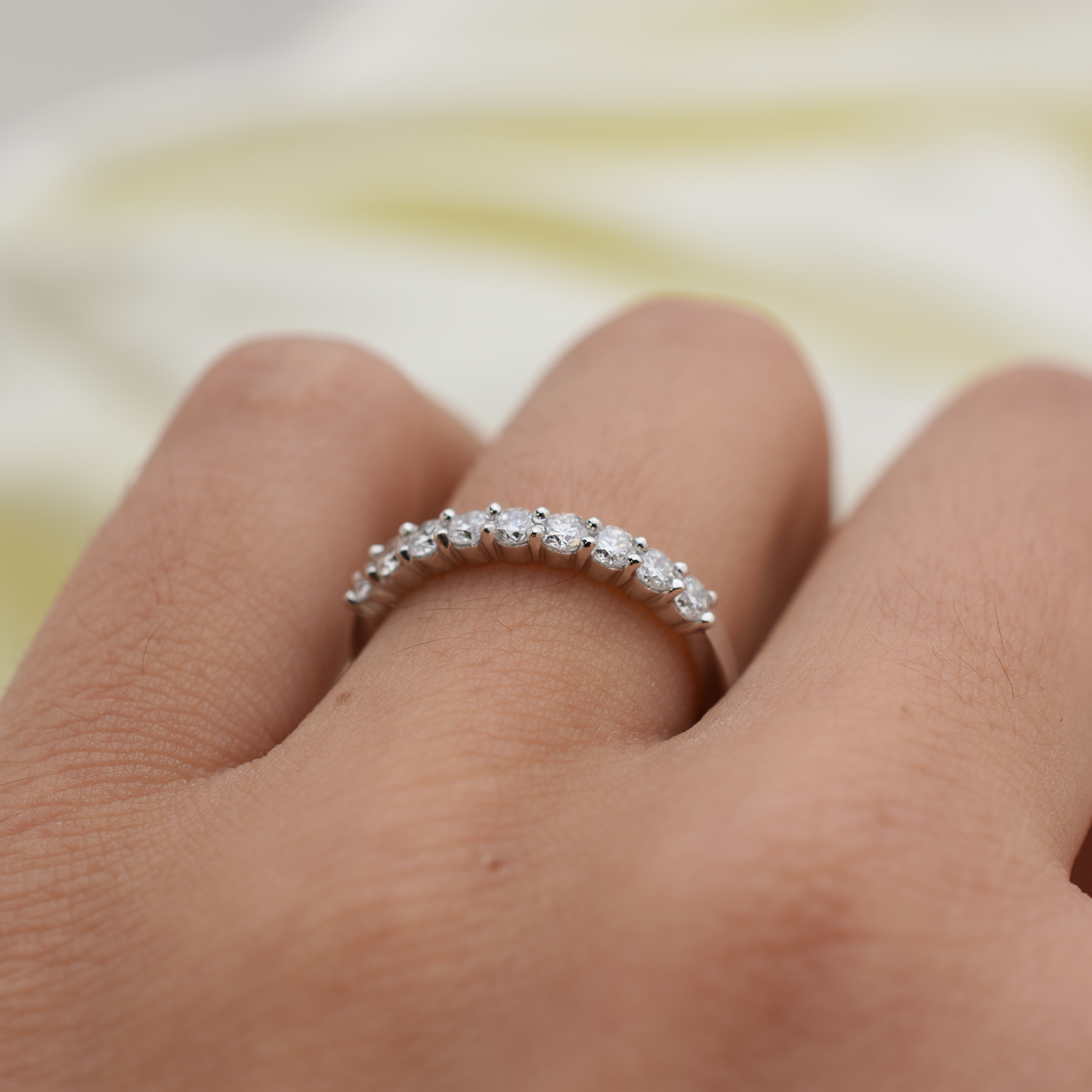 14k Diamond Wedding Band 0.45ct Total Weight