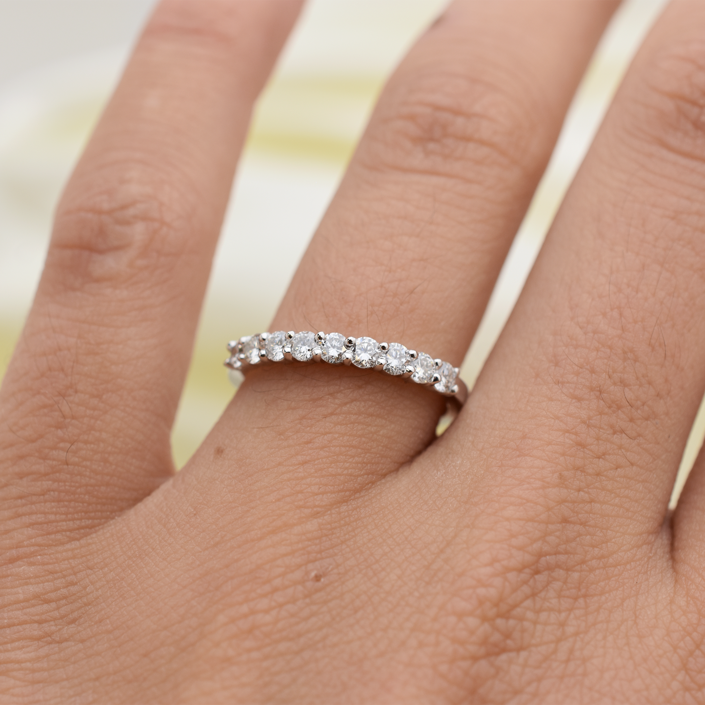 14k Diamond Wedding Band 0.45ct Total Weight