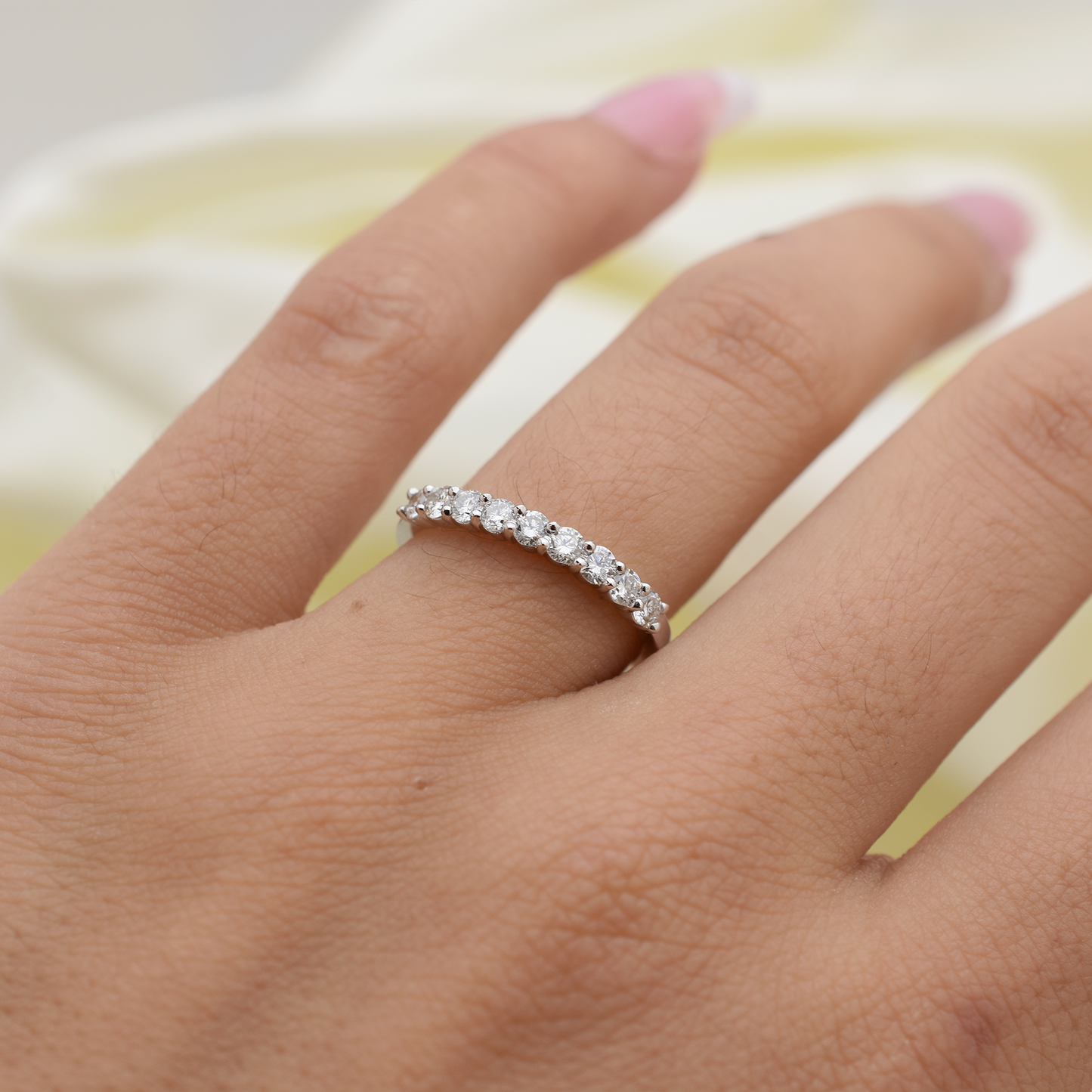 14k Diamond Wedding Band 0.45ct Total Weight