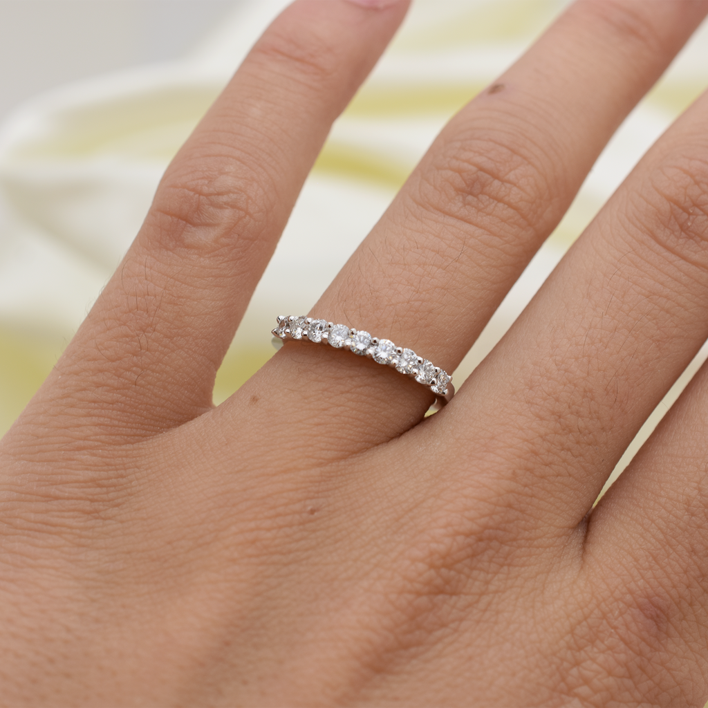 14k Diamond Wedding Band 0.45ct Total Weight