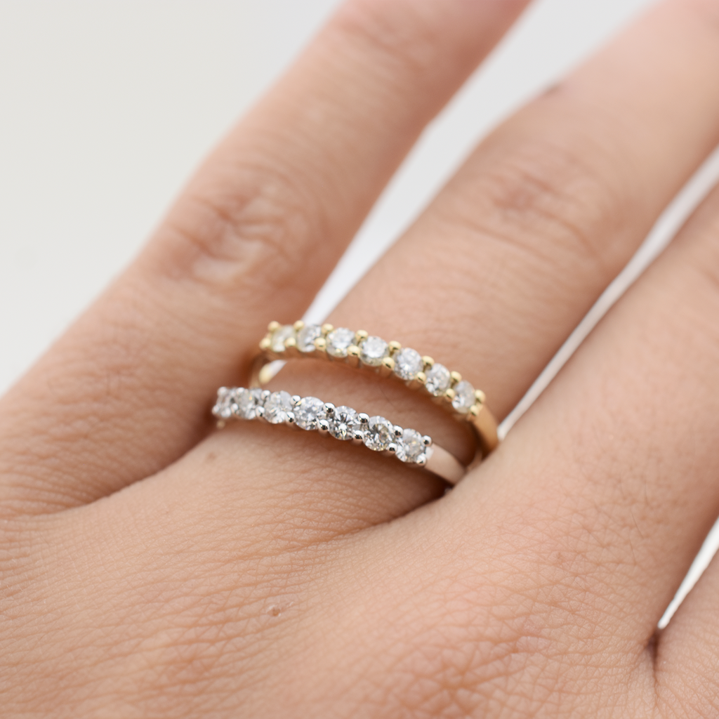 14k Diamond Wedding Band 0.35ct Total Weight