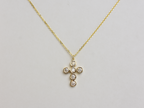 14k Gold diamond cross / 0.55 ct natural diamond cross / bezel diamond cross / baptism cross / layering necklace
This statement cross is 14k solid gold and 0.55 ct natural earth mined diamonds bezel set . The diamonds are SI 1 clarity and G color for that extra sparkle. the cross alone stands at 16 mm by 12 mm dimension.
i also make this cross in 3 other sizes , this one being the largest one. please contact me for more info.
Available in 14 k white gold , 14 k yellow gold, 14 k rose gold. The chain is 14 k