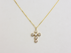 14k Gold diamond cross / 0.55 ct natural diamond cross / bezel diamond cross / baptism cross / layering necklace
This statement cross is 14k solid gold and 0.55 ct natural earth mined diamonds bezel set . The diamonds are SI 1 clarity and G color for that extra sparkle. the cross alone stands at 16 mm by 12 mm dimension.
i also make this cross in 3 other sizes , this one being the largest one. please contact me for more info.
Available in 14 k white gold , 14 k yellow gold, 14 k rose gold. The chain is 14 k