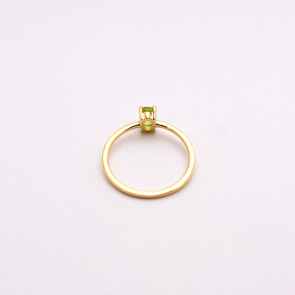 14k Peridot Ring