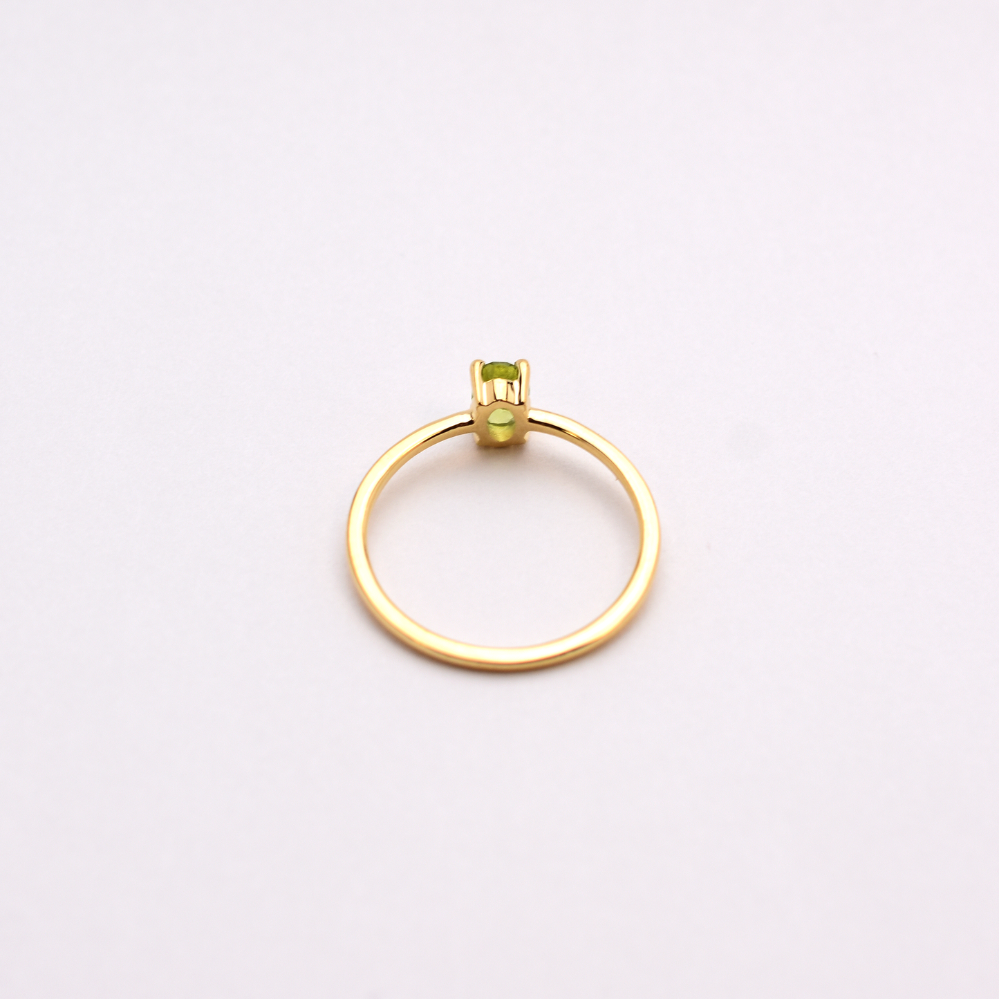 14k Peridot Ring
