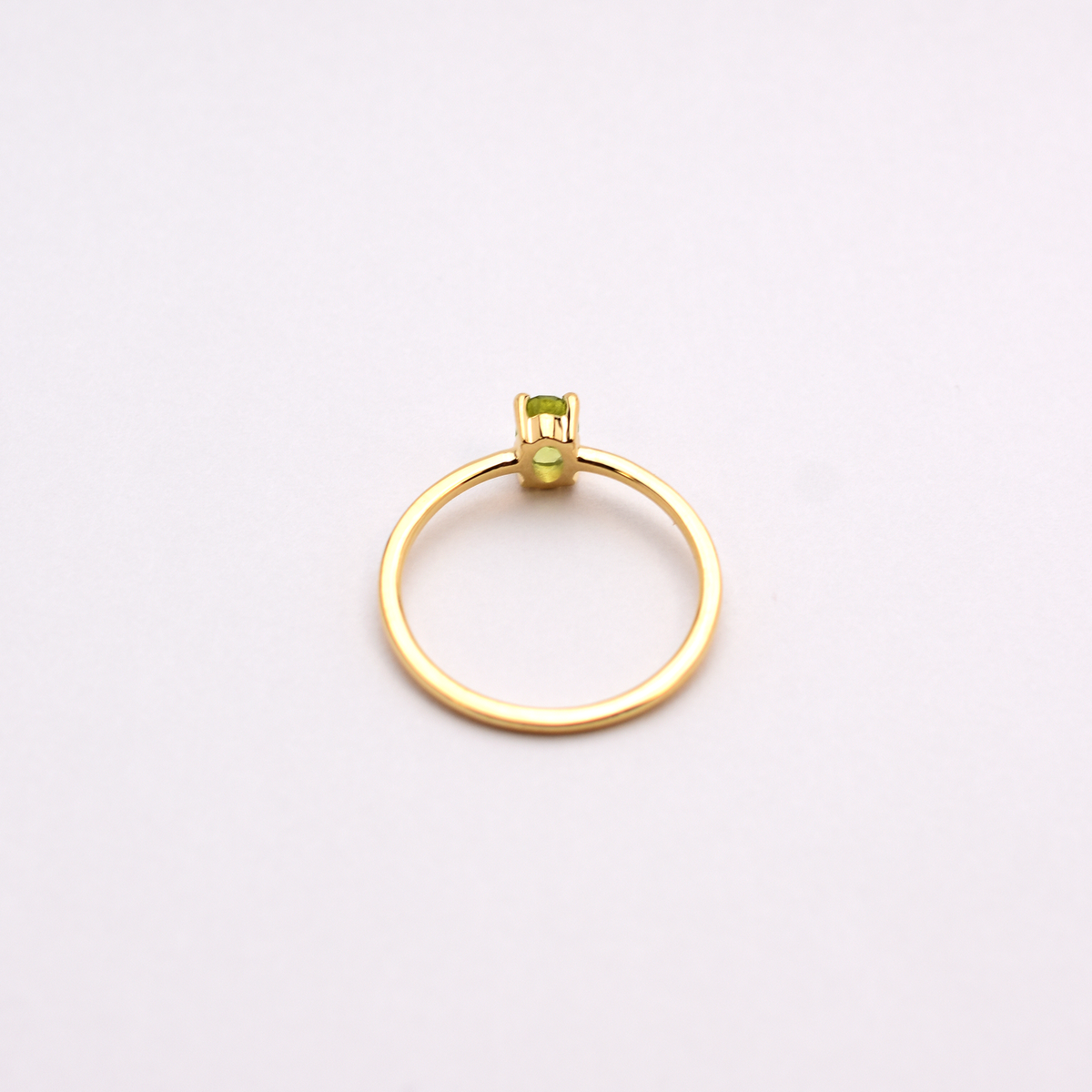 14k Peridot Ring