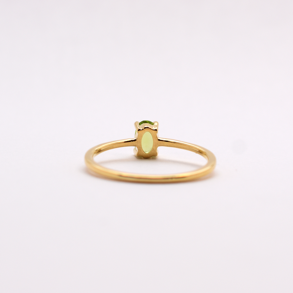 14k Peridot Ring