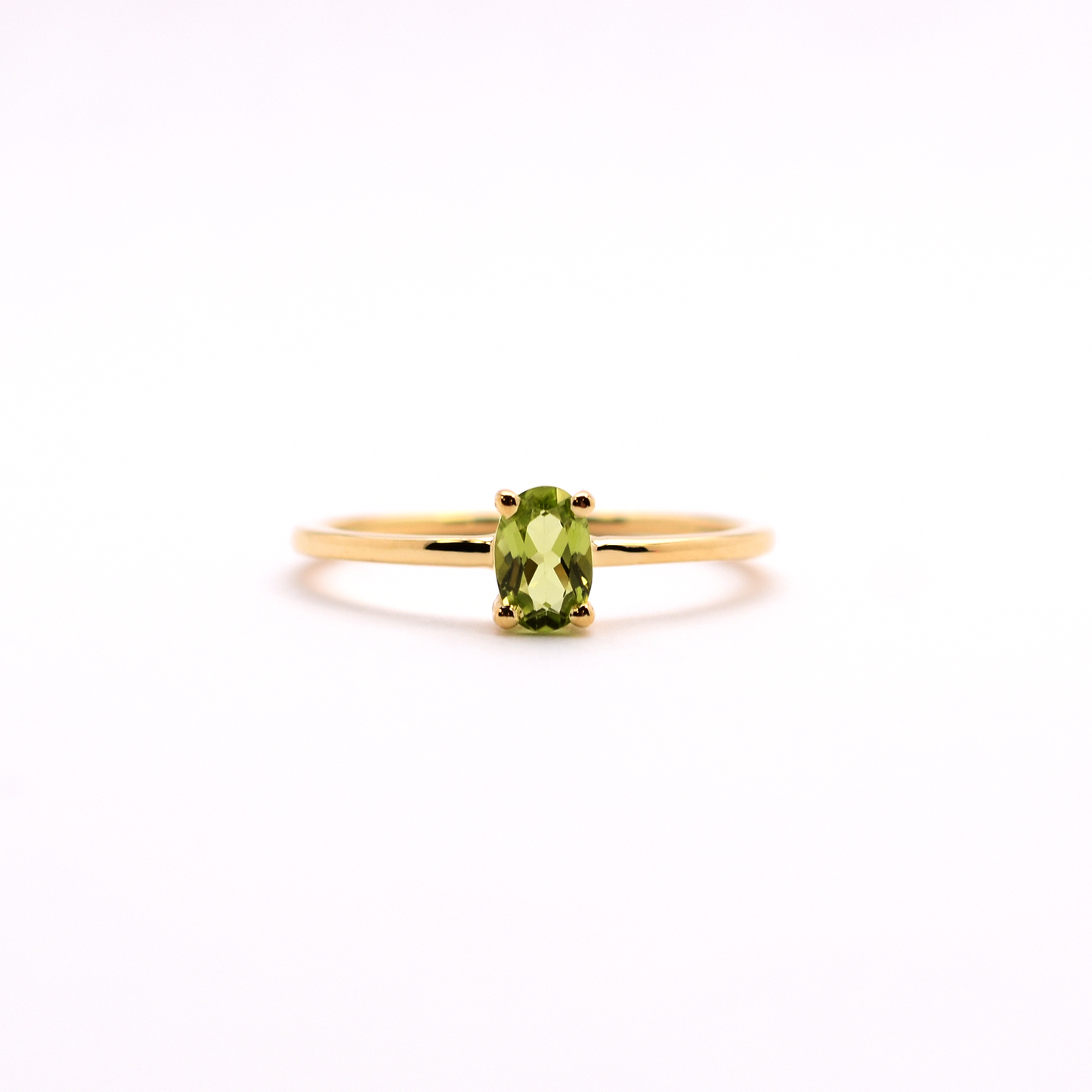 14k Peridot Ring