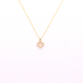 14k Small Diamond Cross Necklace