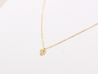 Diamond Heart necklace - minimalist heart pendant