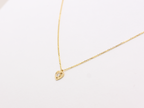 Diamond Heart necklace - minimalist heart pendant