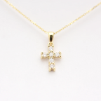 diamond cross pendant 0.20c t natural diamonds