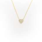 14K Diamond Heart Necklace