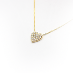 14K Diamond Heart Necklace